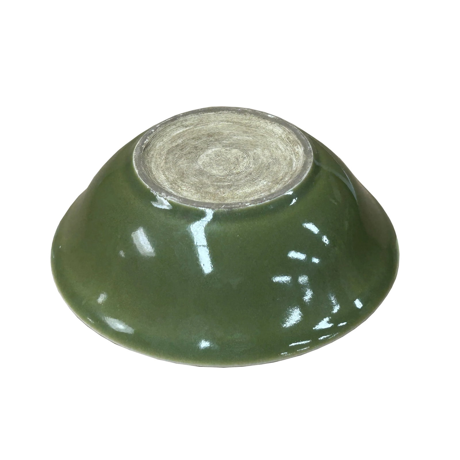 Chinese Celadon Green Color Phoenix Graphic Ceramic Bowl Display Art - 5
