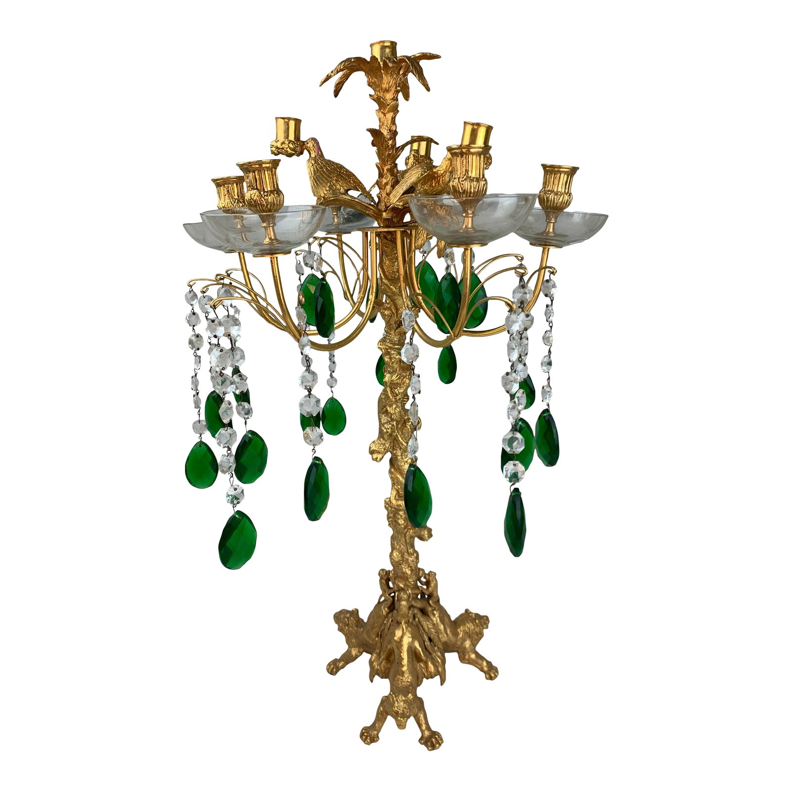 Vintage Gilded Bronze 10 Candle Candelabra (1 of 12)