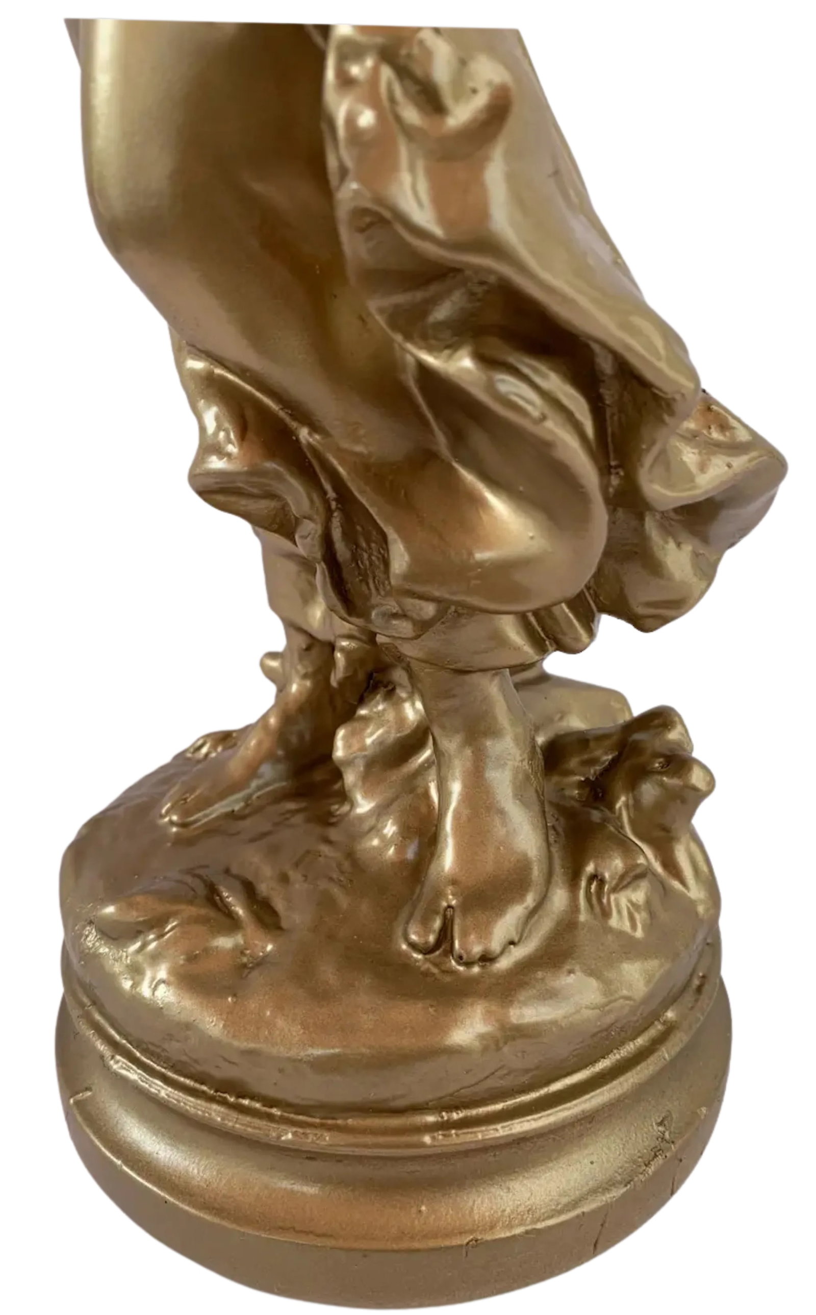 Vintage Chalkware Sculpture Lady - 17