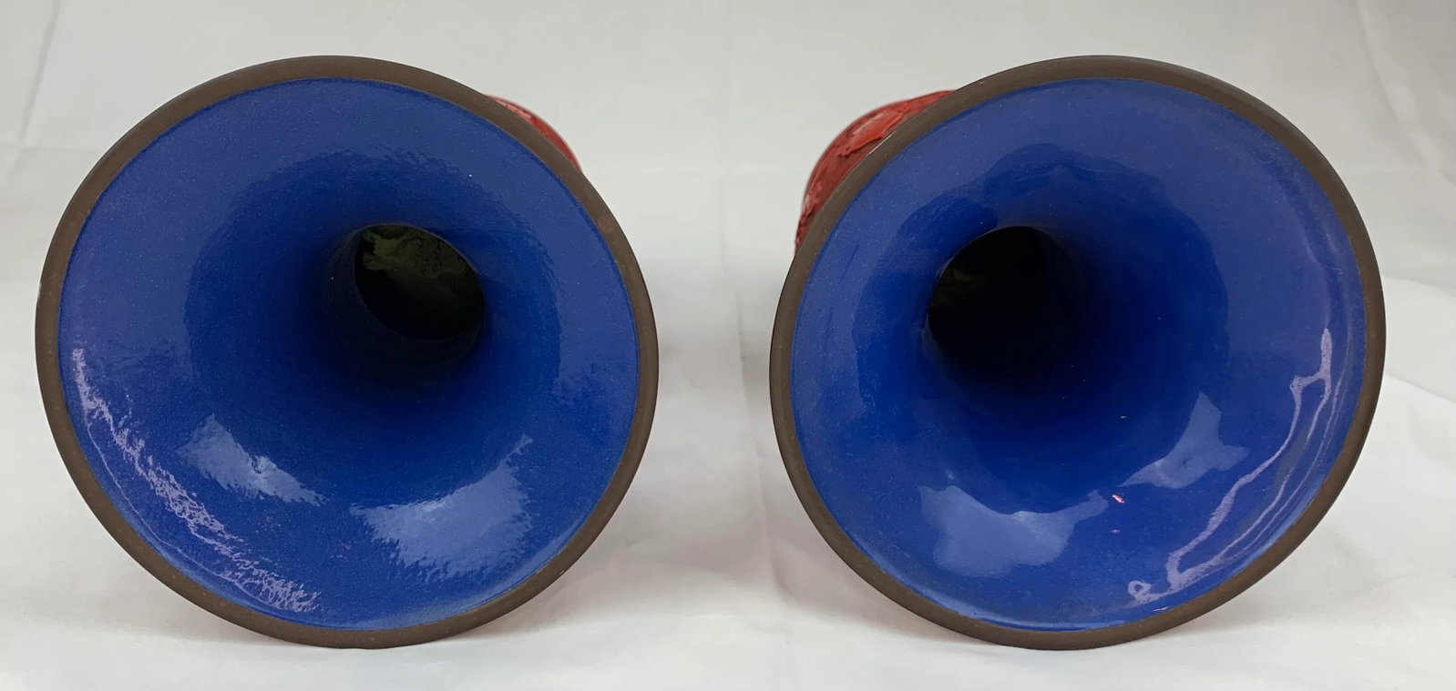 Vintage Chinese Cinnabar Jars, Set of 2 - 3