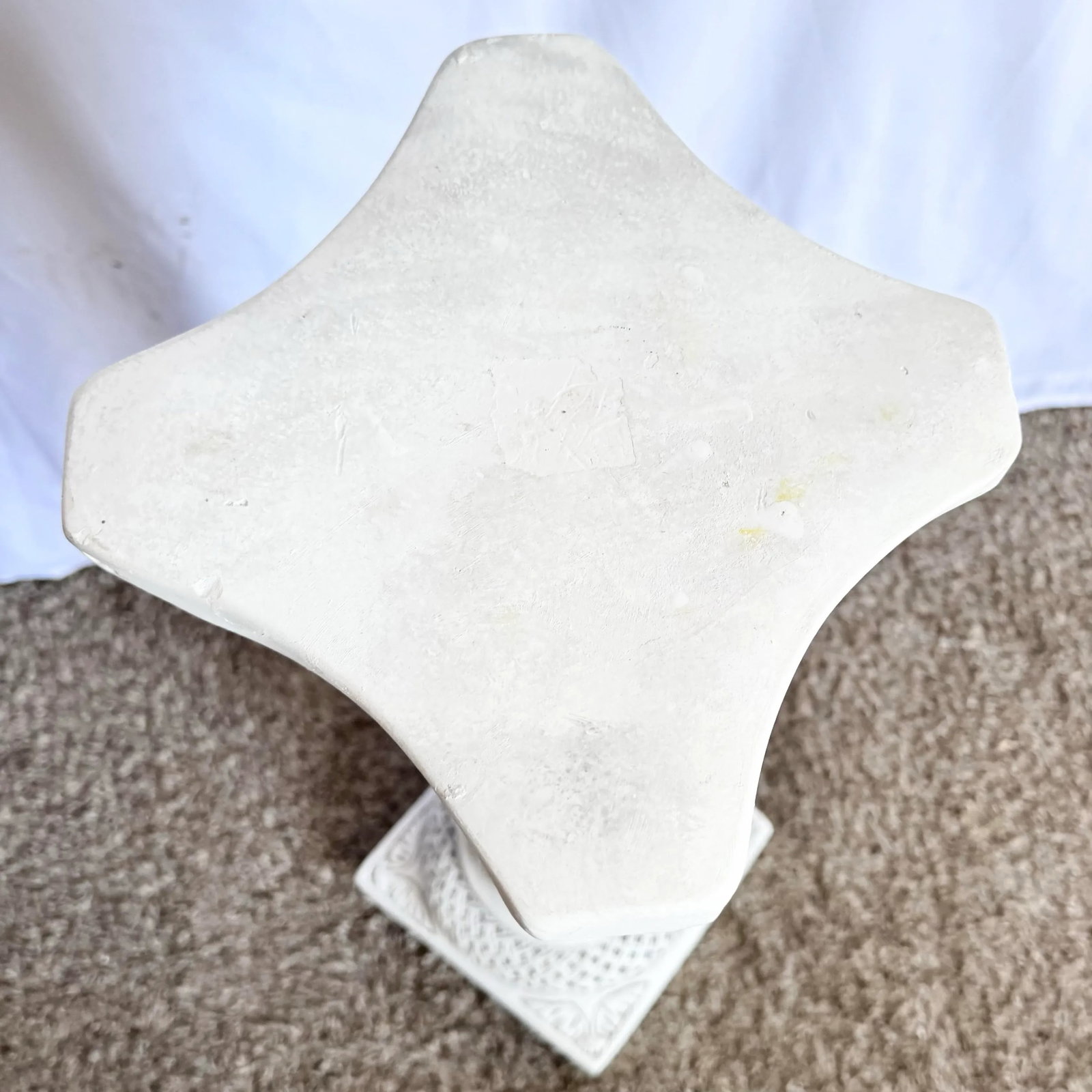 Vintage Casted Plaster "9 Muses" Pedestal - 4