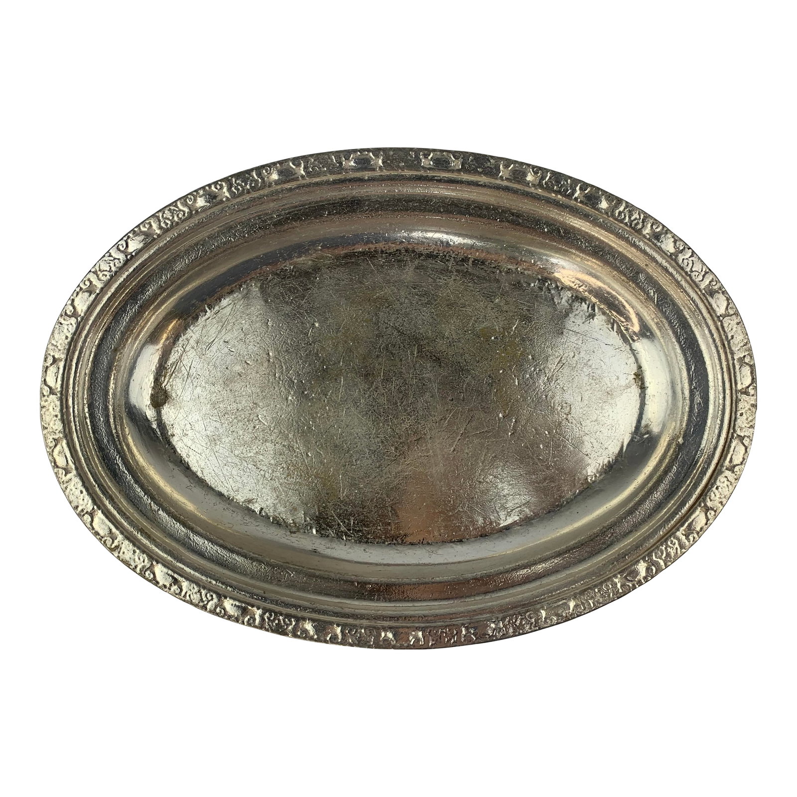 Vintage Waldorf Astoria Medium Hammered Silver Plate Serving Tray (1 of 11)