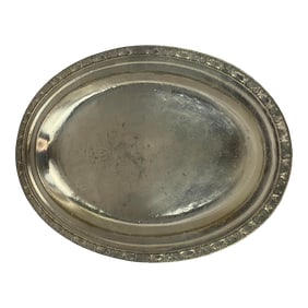 Waldorf Astoria Hammered Silver-Plated Large Serving Tray