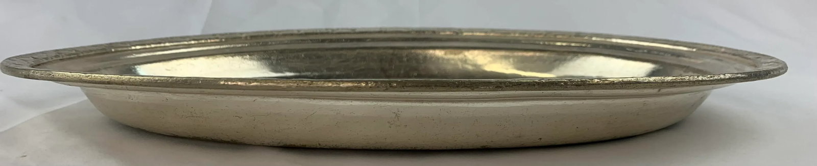 Waldorf Astoria Hammered Silver-Plated Large Serving Tray - 6