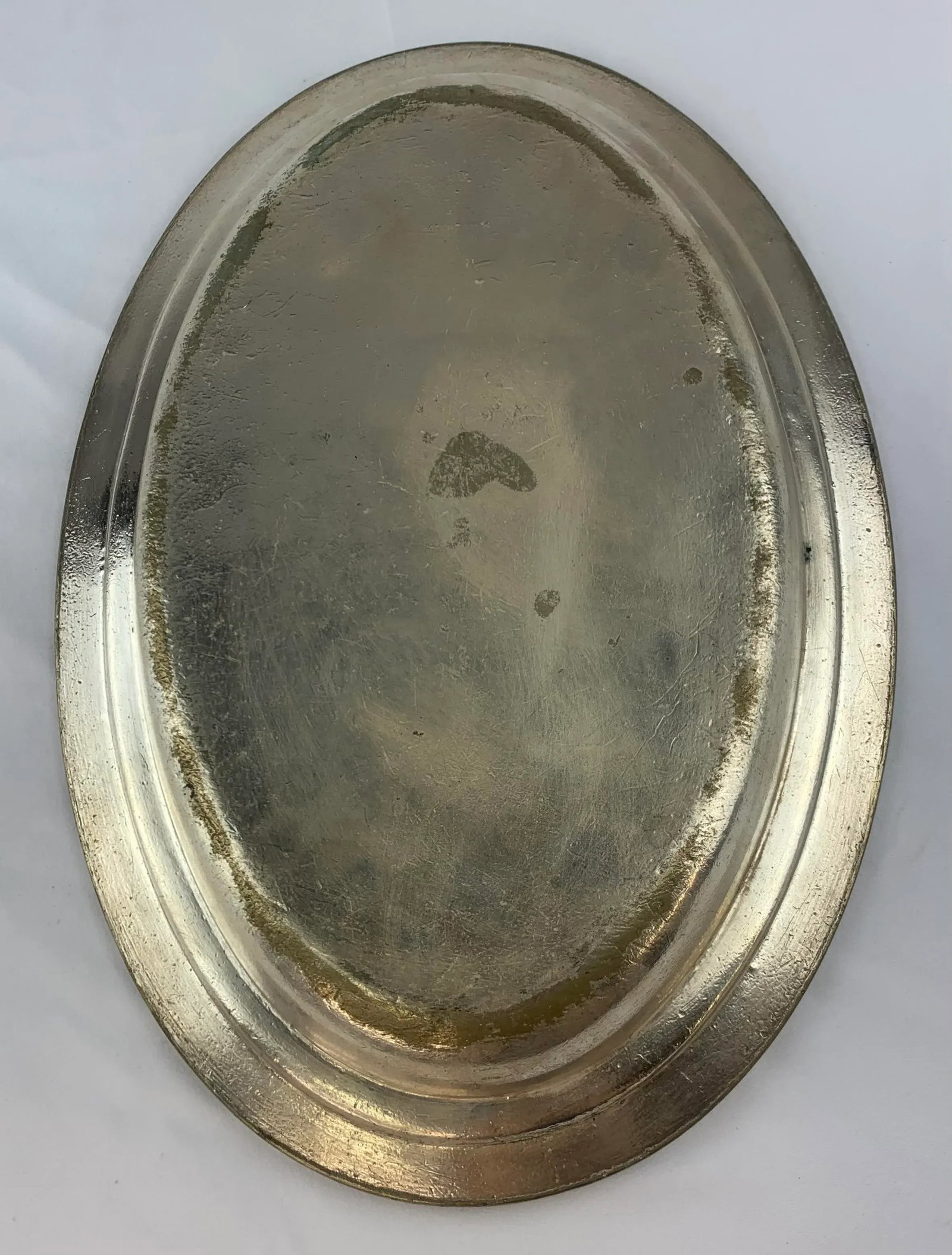 Waldorf Astoria Hammered Silver-Plated Large Serving Tray - 8