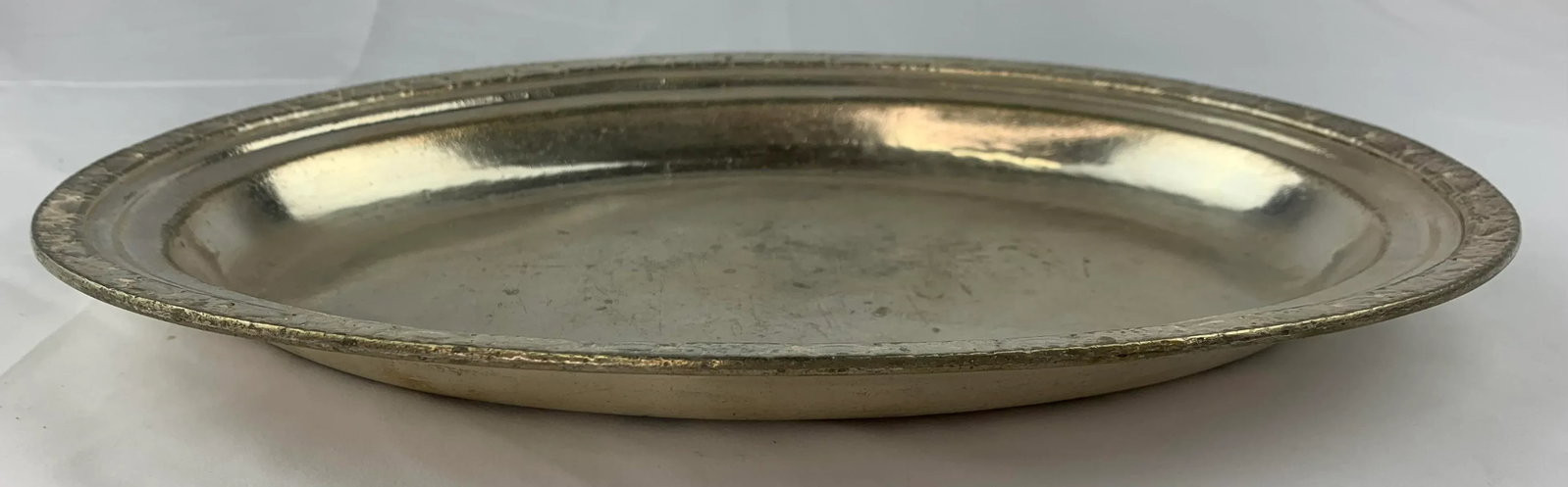 Waldorf Astoria Hammered Silver-Plated Large Serving Tray - 9