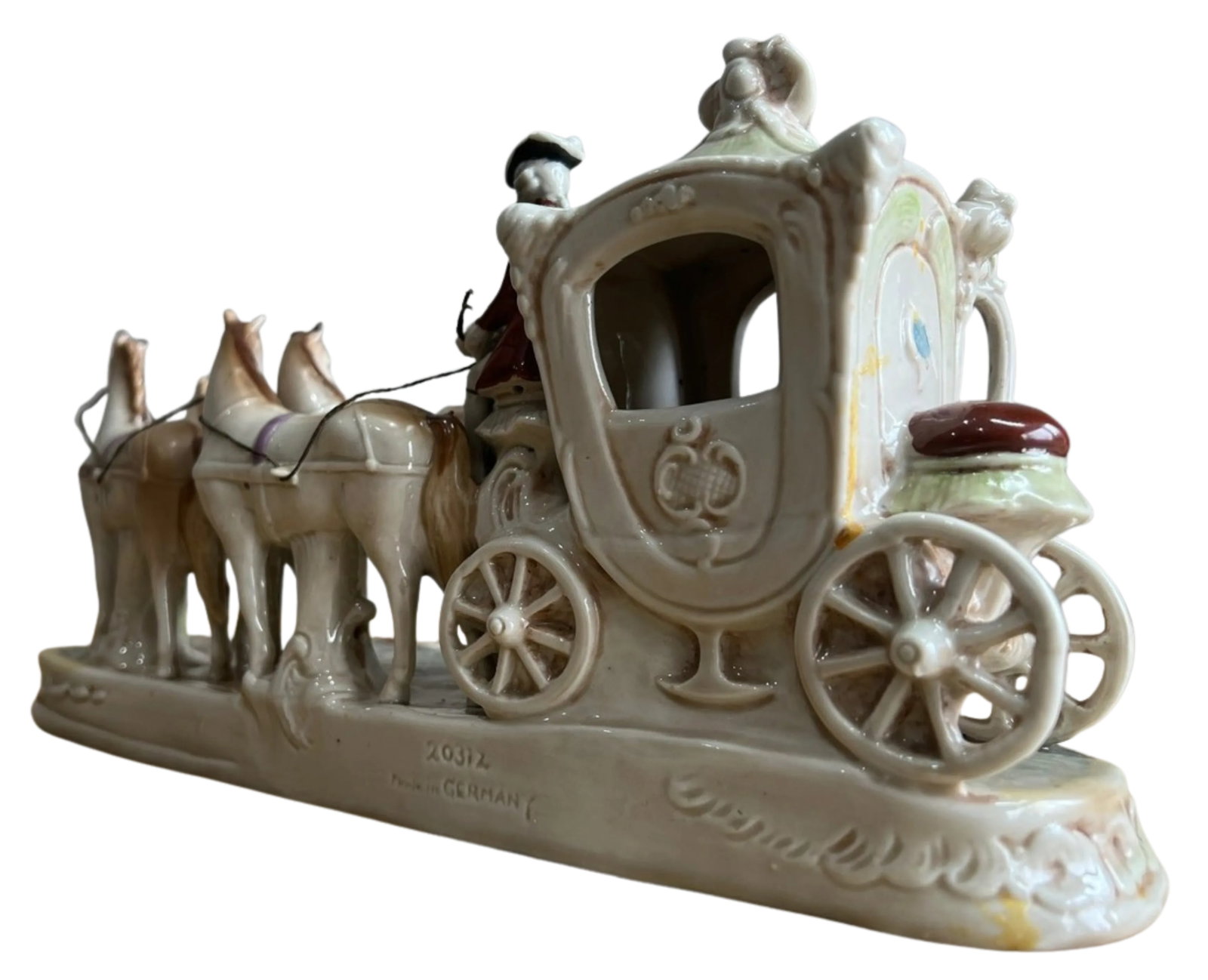 Antique Grafenthal Porcelain Couple and Horse and Carriage Figurine - 8