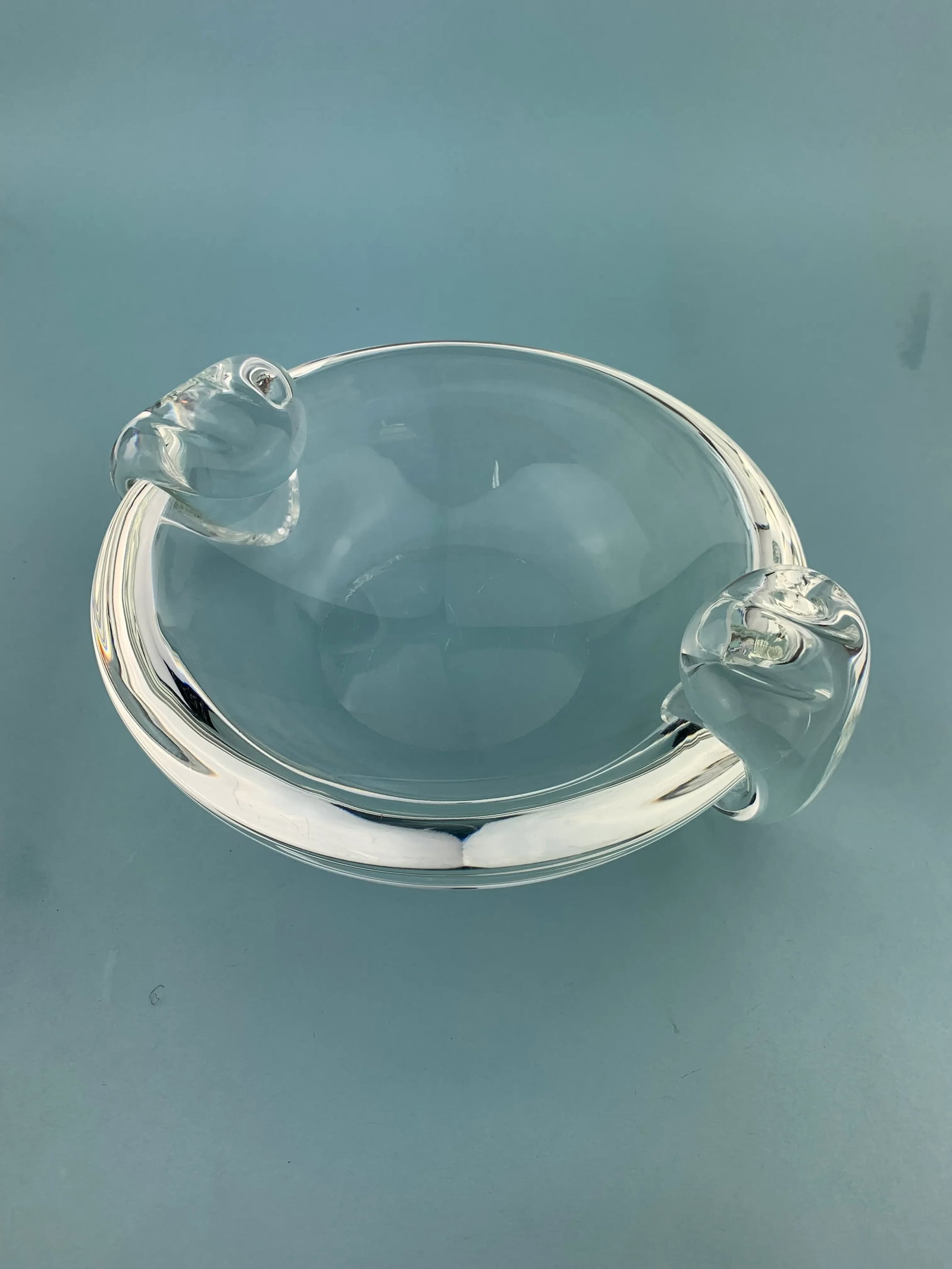 Vintage Stuben Crystal Cigar Ashtray - 10