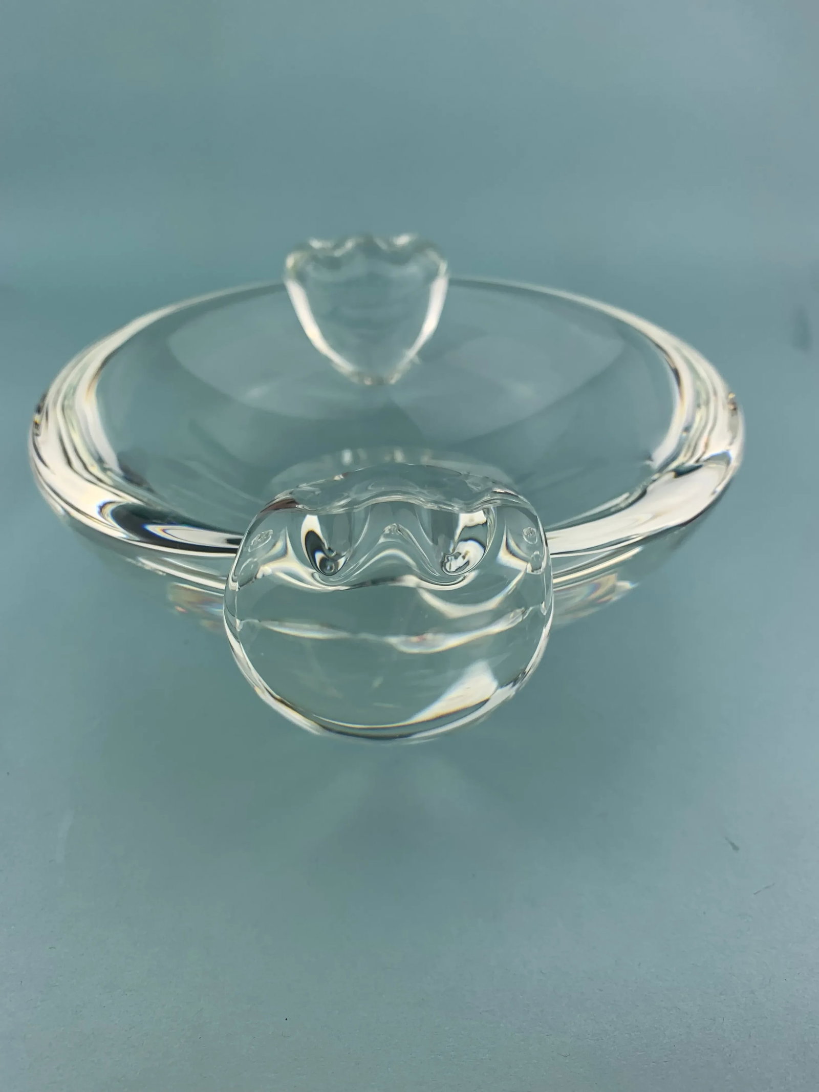 Vintage Stuben Crystal Cigar Ashtray - 4