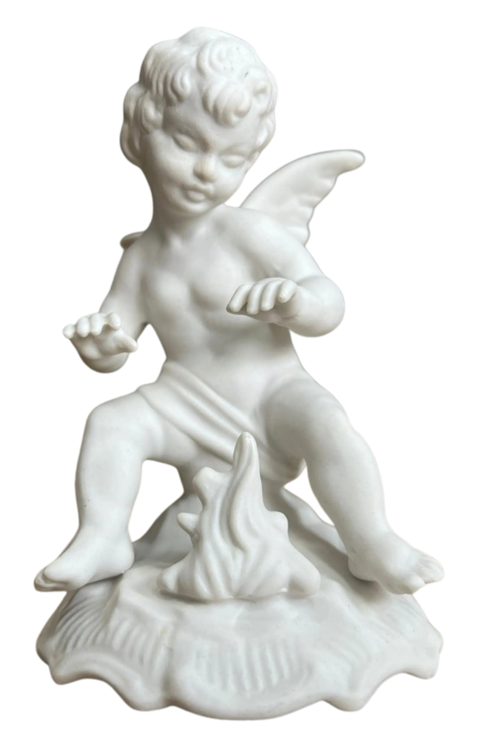 Mid-Century Dresden Bisque Cherubs and Young Child - A Set - 4