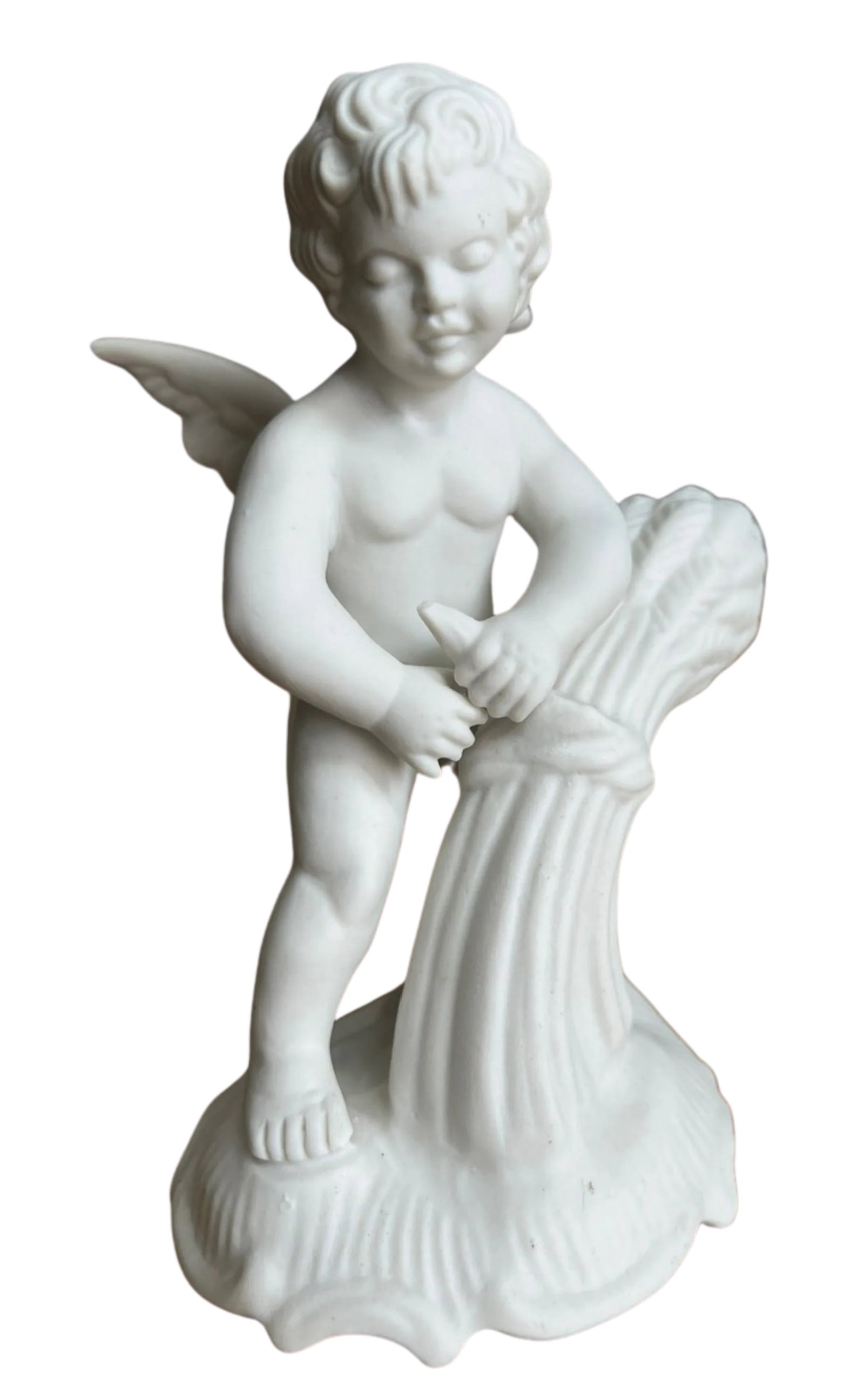 Mid-Century Dresden Bisque Cherubs and Young Child - A Set - 9