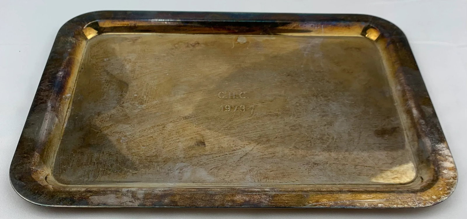 20th Century Silverplated Small Serving Tray - 5