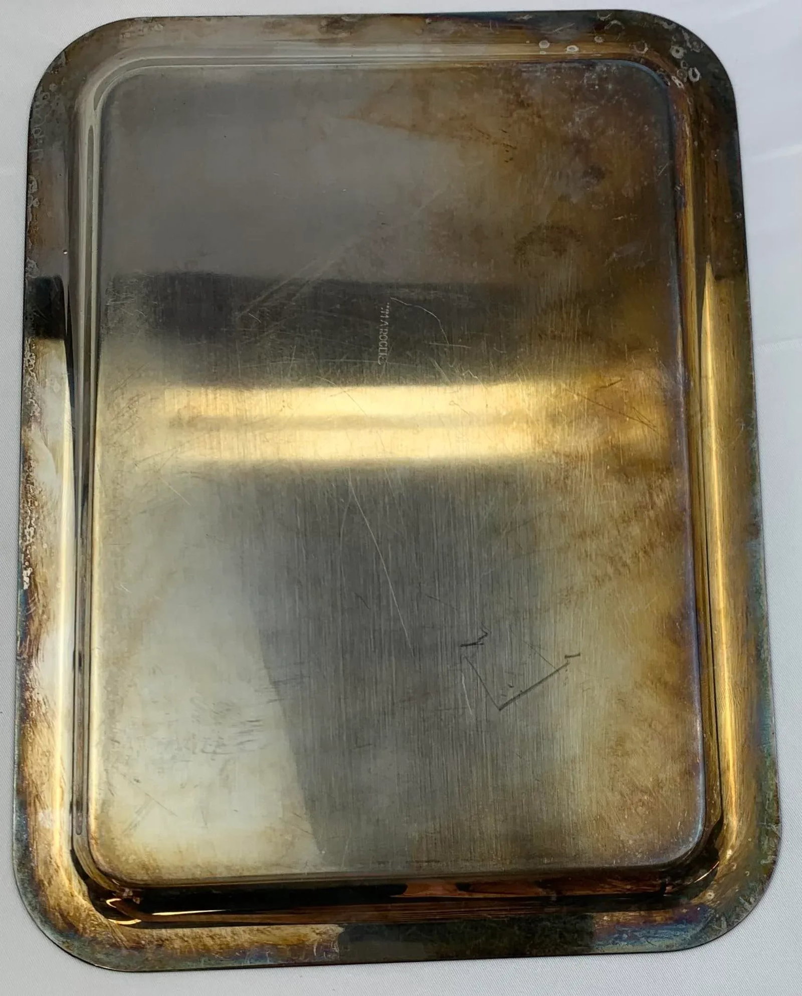 20th Century Silverplated Small Serving Tray - 7