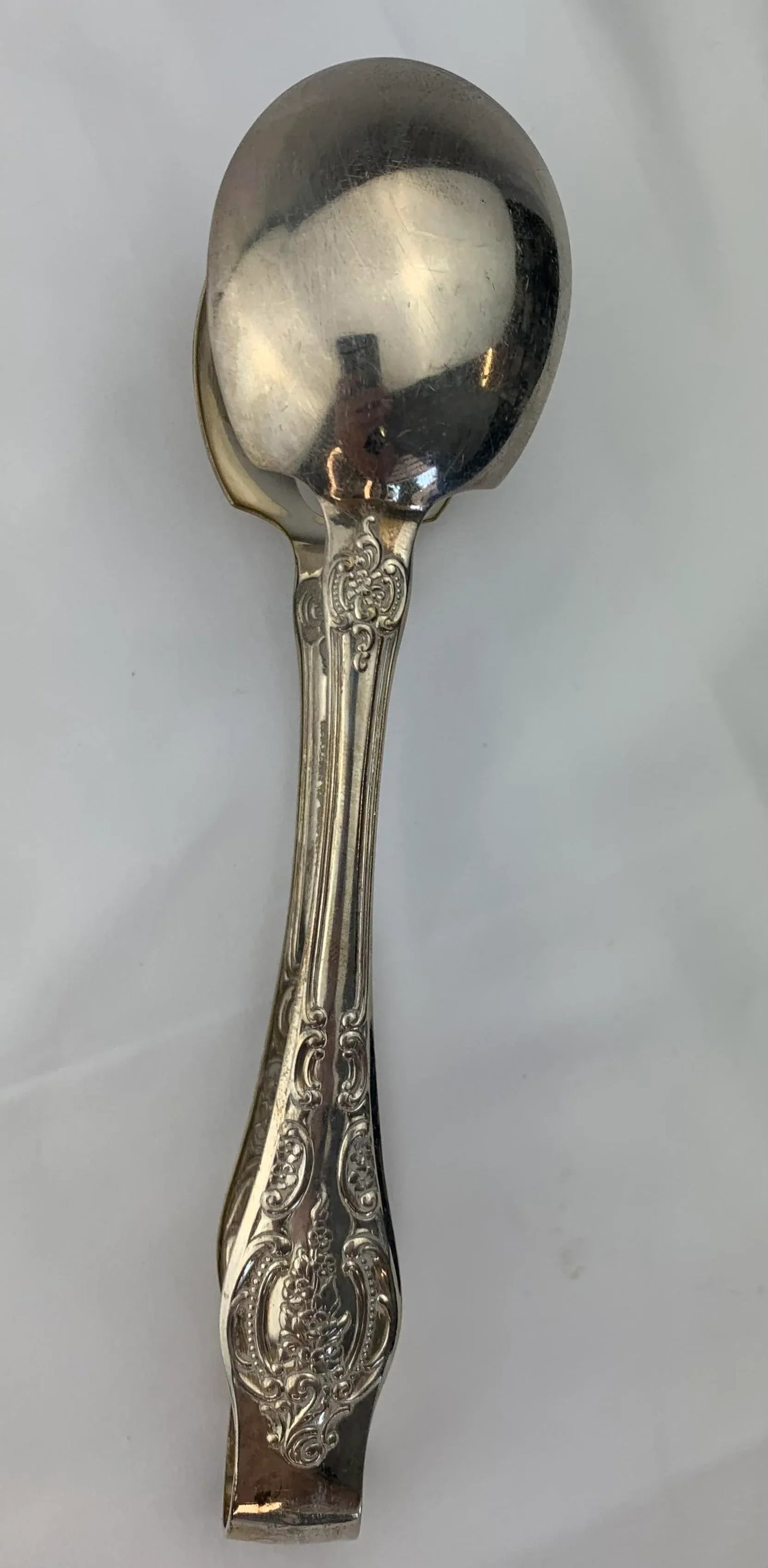 Antique Silverplate Serving Tongs - 3