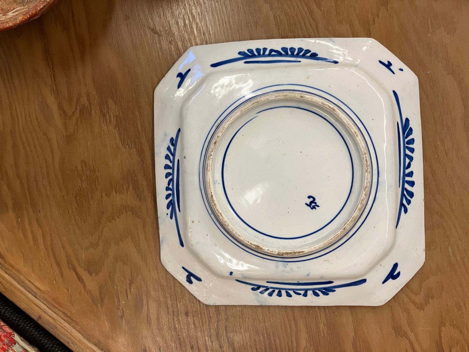 Arita Amari Blue on White Charger Japanese 20th Century - 4