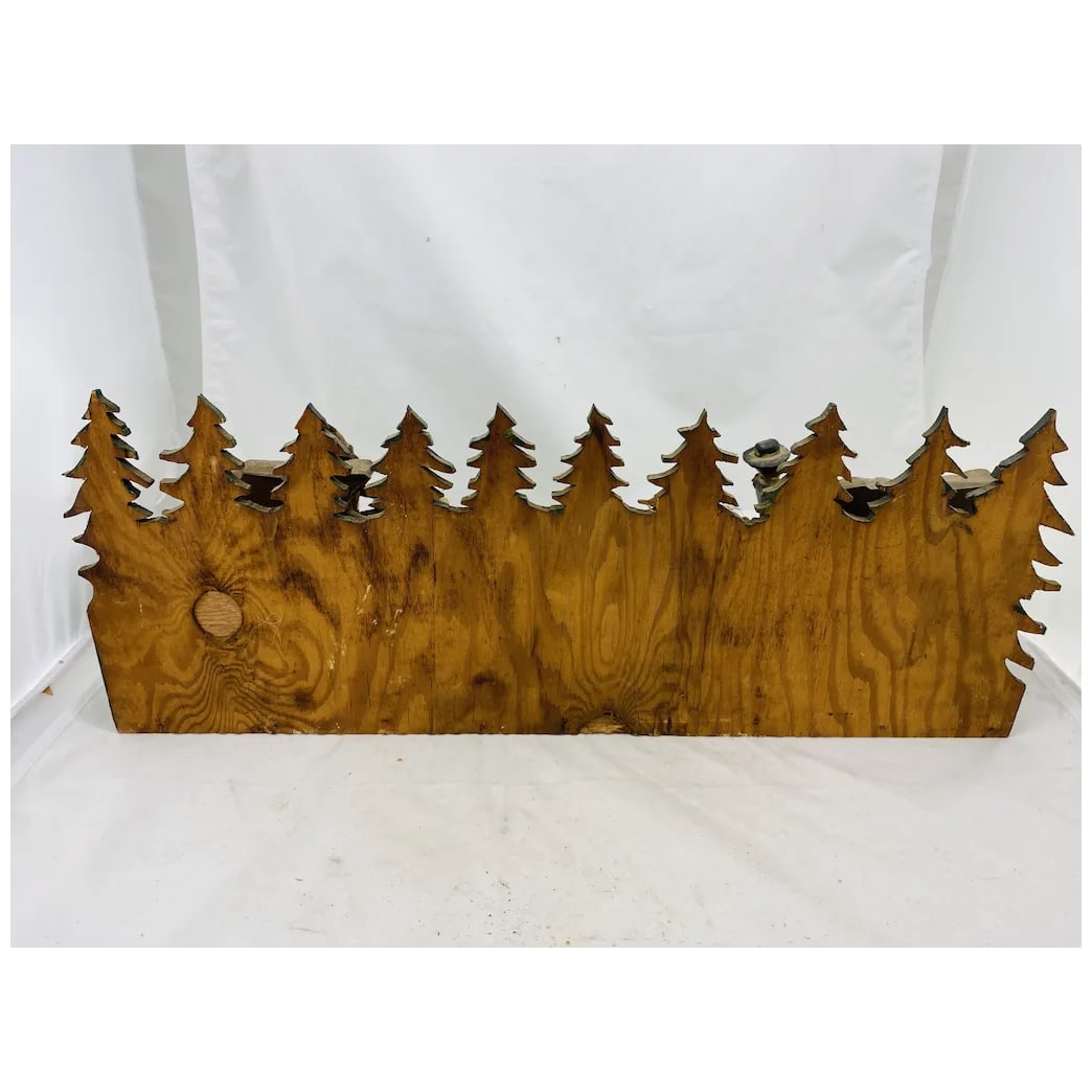 Folk Art Diorama of Western Chase Scene C. 1940s - 5