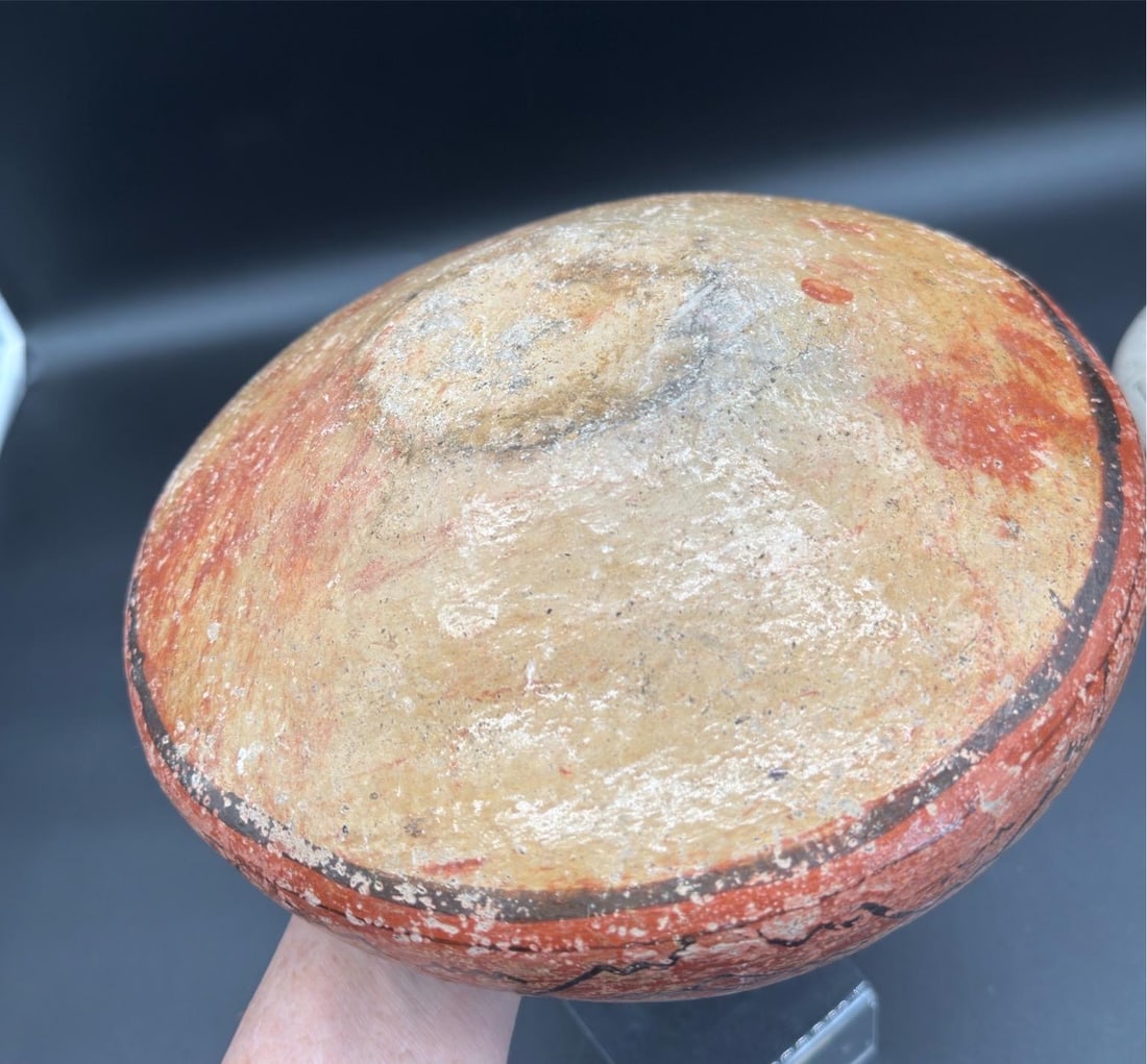 Peruvian Shapido Conido Style Polychrome Red Clay Pottery Vessel - 13