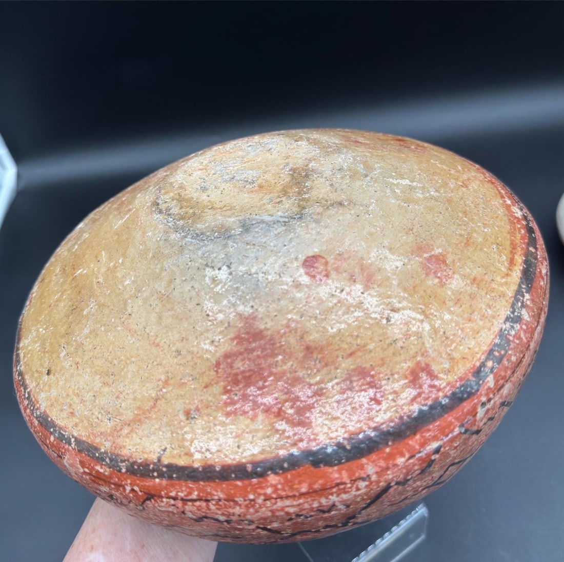 Peruvian Shapido Conido Style Polychrome Red Clay Pottery Vessel - 15