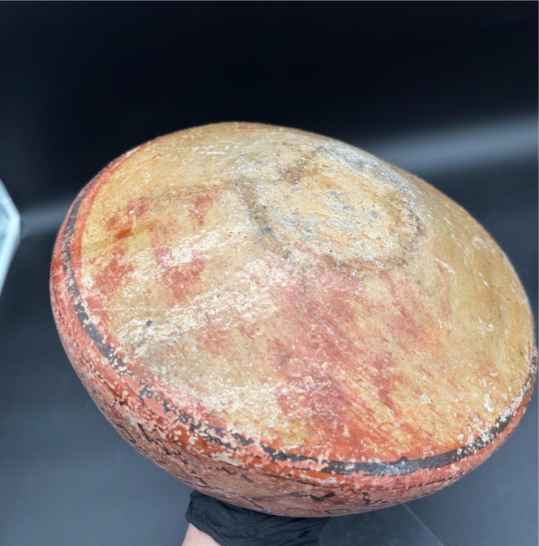 Peruvian Shapido Conido Style Polychrome Red Clay Pottery Vessel - 16
