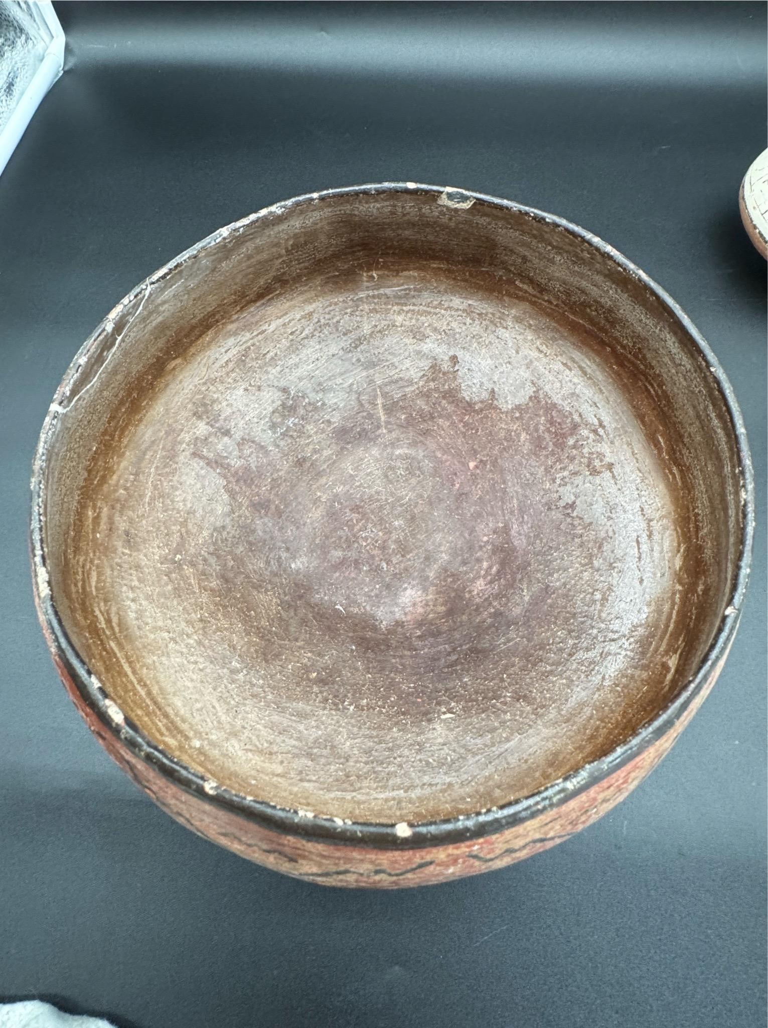 Peruvian Shapido Conido Style Polychrome Red Clay Pottery Vessel - 7