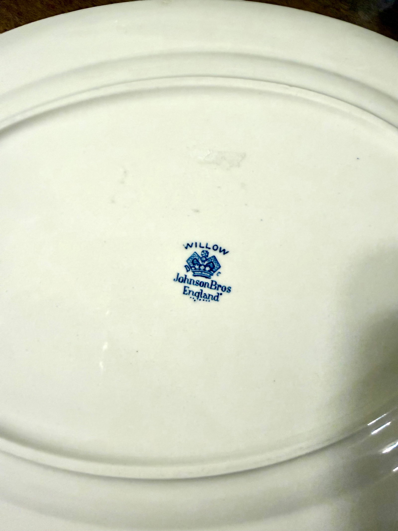 Blue Willow Serving Platter by Johnson Bros. - 11