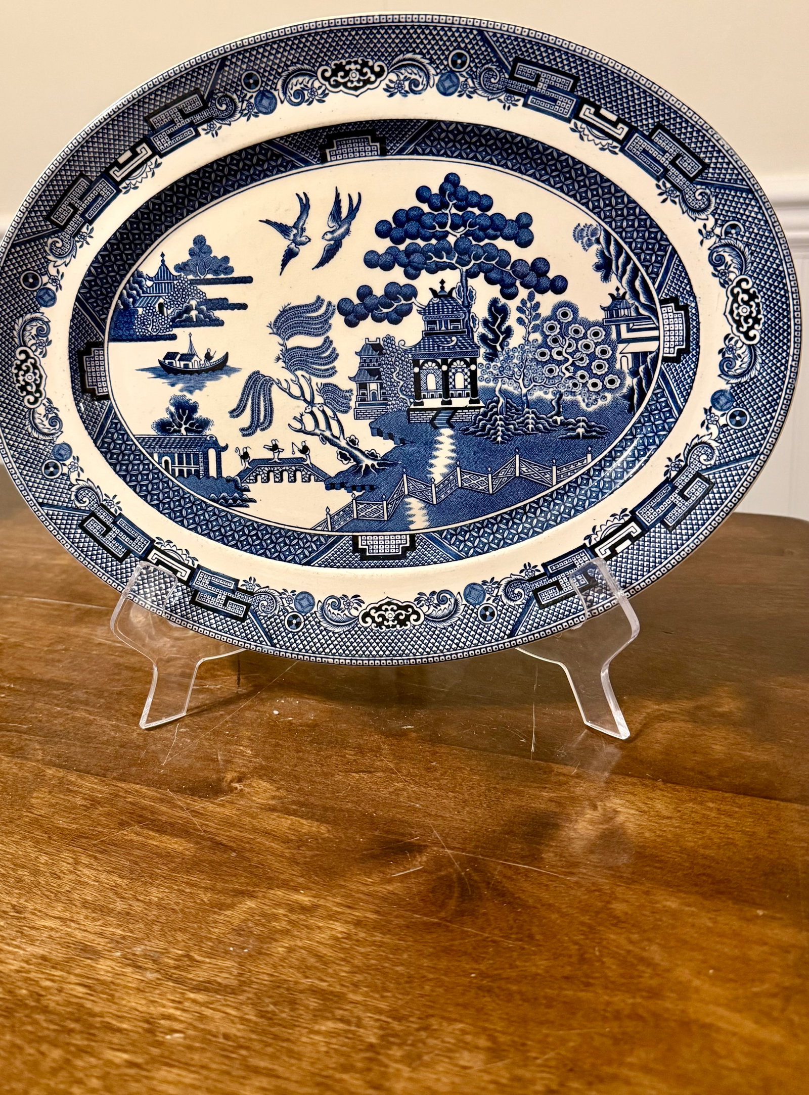 Blue Willow Serving Platter by Johnson Bros. - 5
