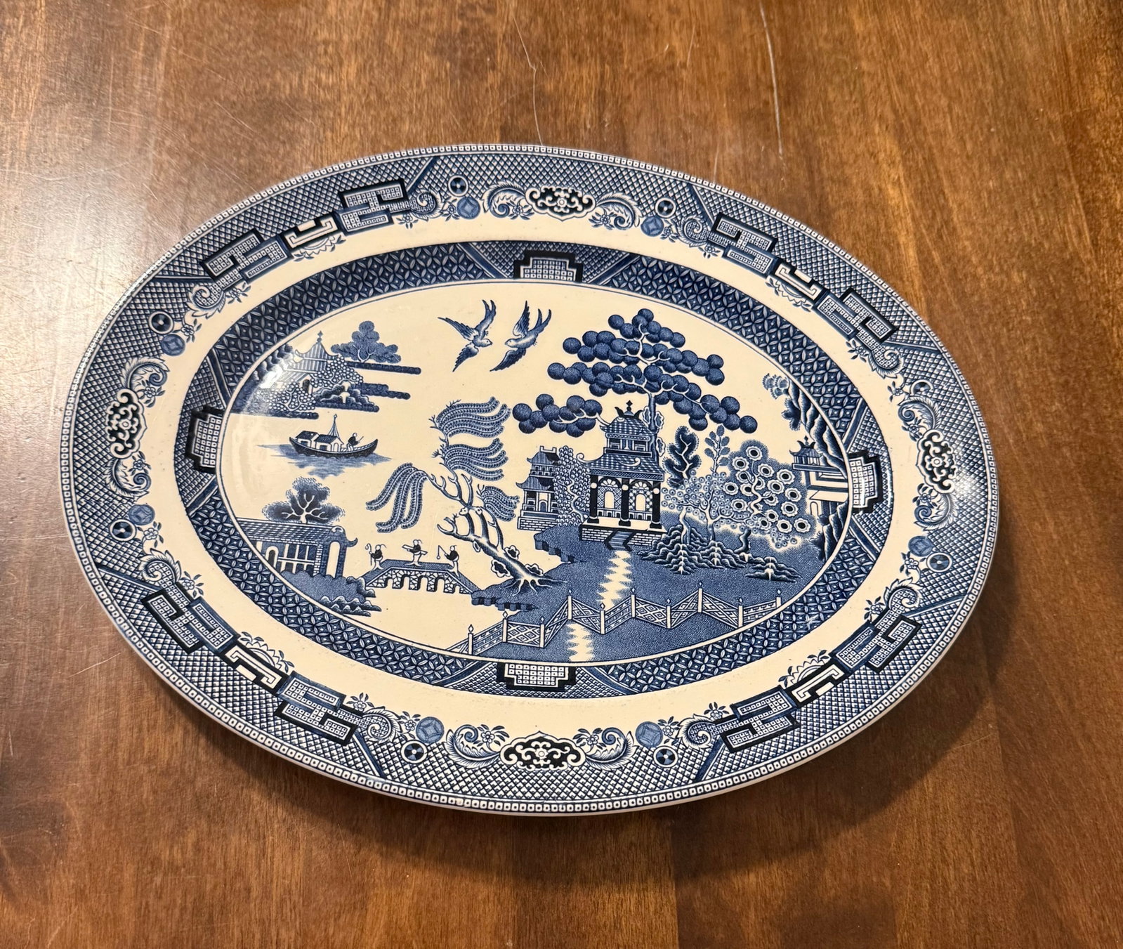 Blue Willow Serving Platter by Johnson Bros. - 6