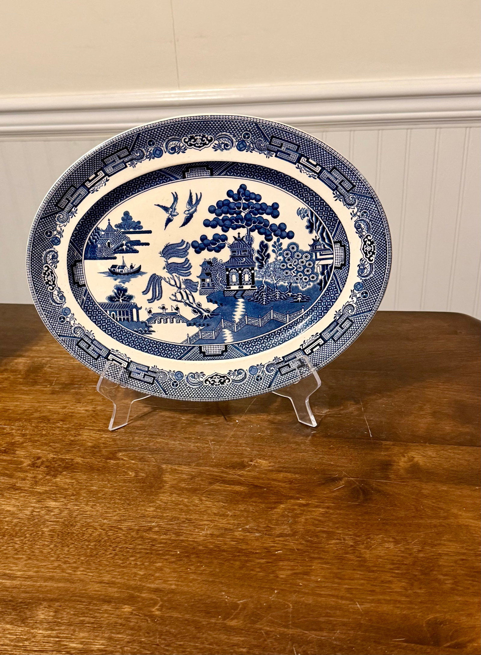 Blue Willow Serving Platter by Johnson Bros. - 8