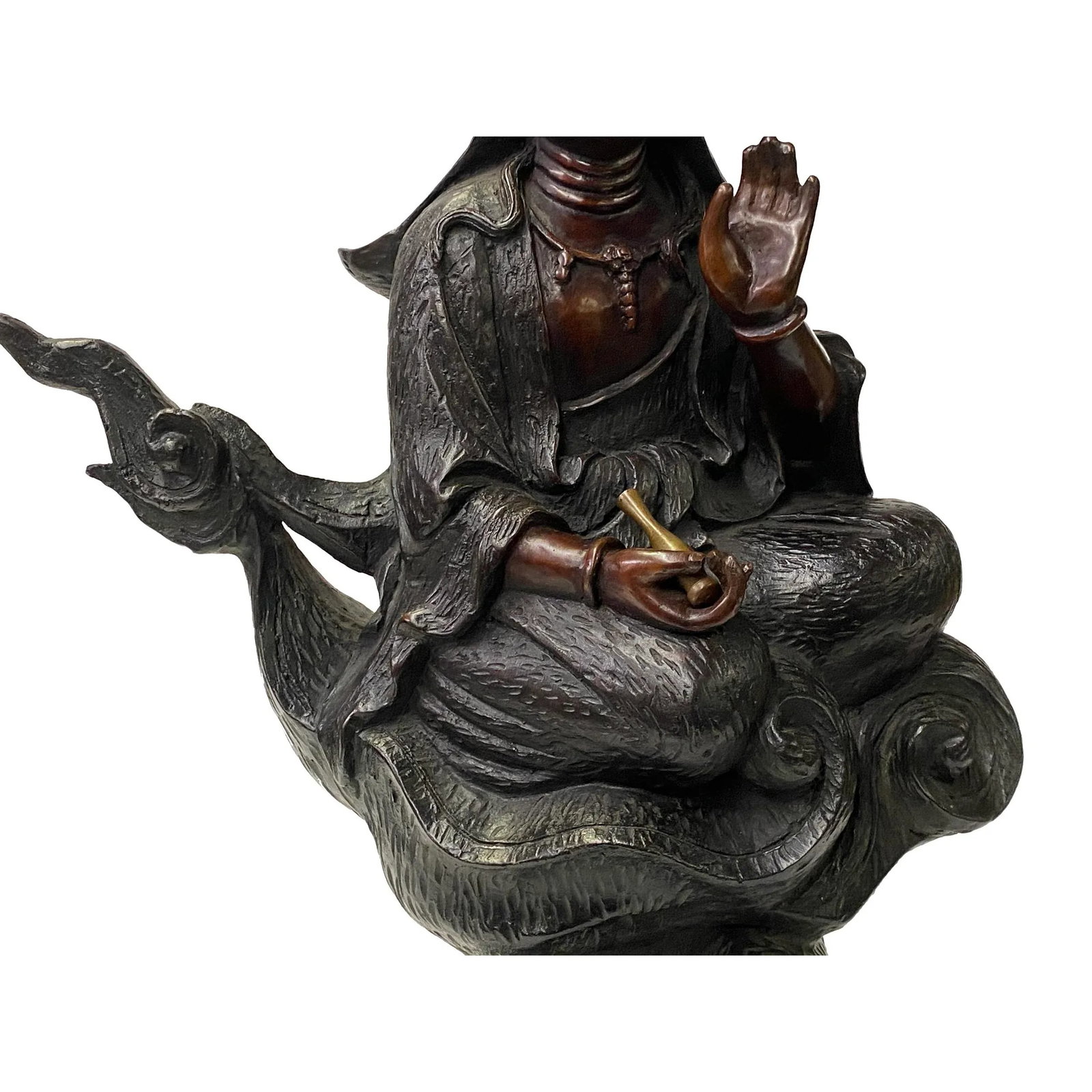 Fine Bronze Metal Tara Bodhisattva Kwan Yin Avalokite?vara Buddha Statue - 3