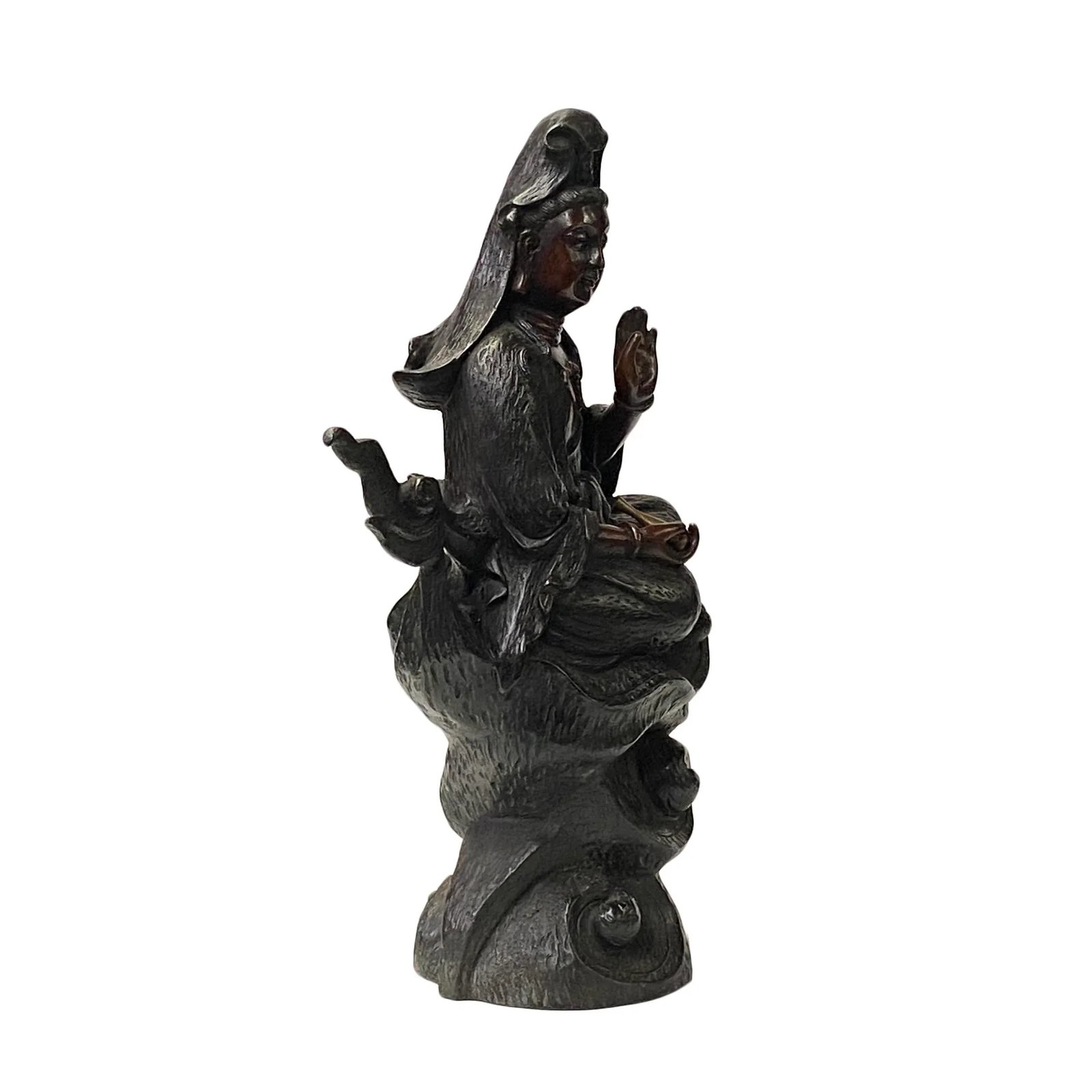 Fine Bronze Metal Tara Bodhisattva Kwan Yin Avalokite?vara Buddha Statue - 6