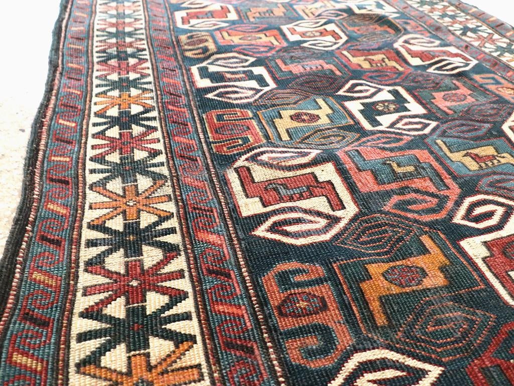 Galerie Shabab Collection Early 20th Century Caucasian Kuba Throw Rug - 3