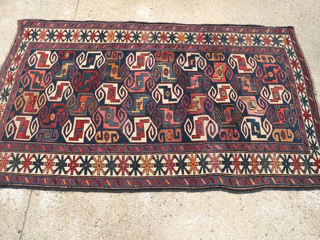 Galerie Shabab Collection Early 20th Century Caucasian Kuba Throw Rug - 4