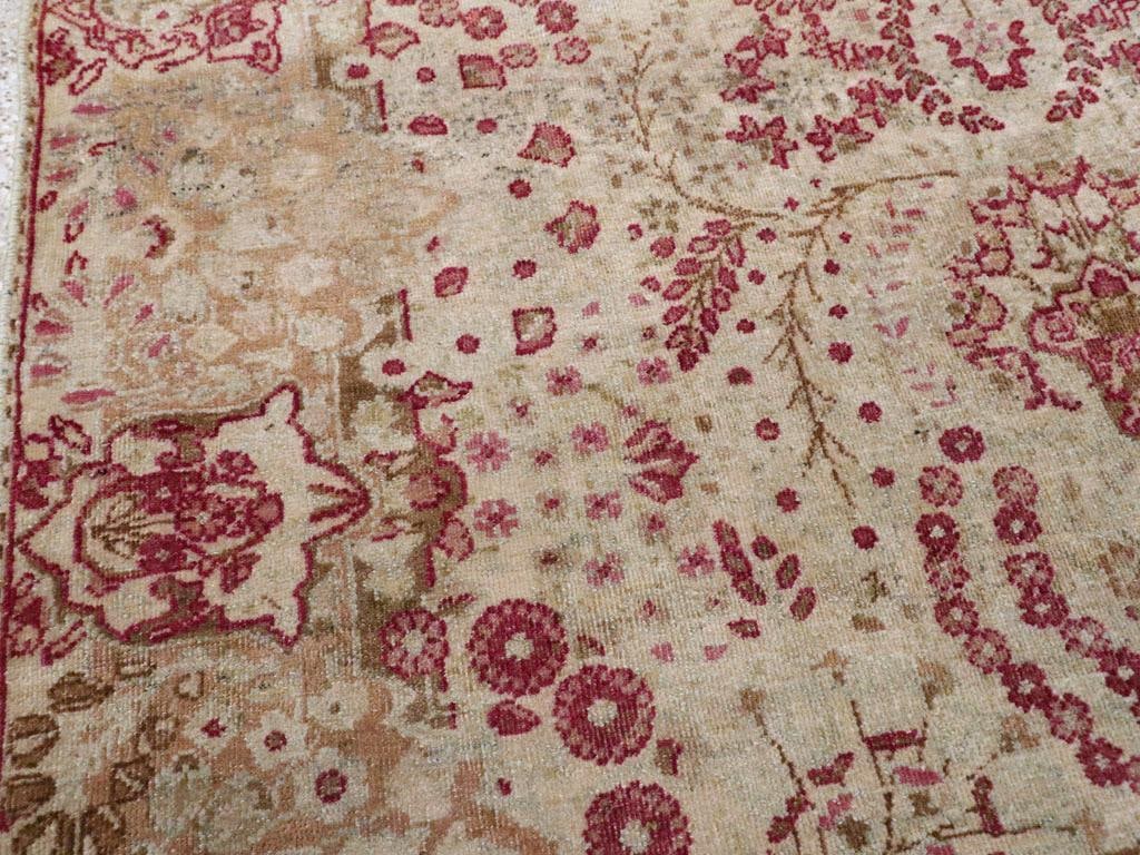Galerie Shabab Collection Early 20th Century Persian Lavar Kerman Throw Rug - 3