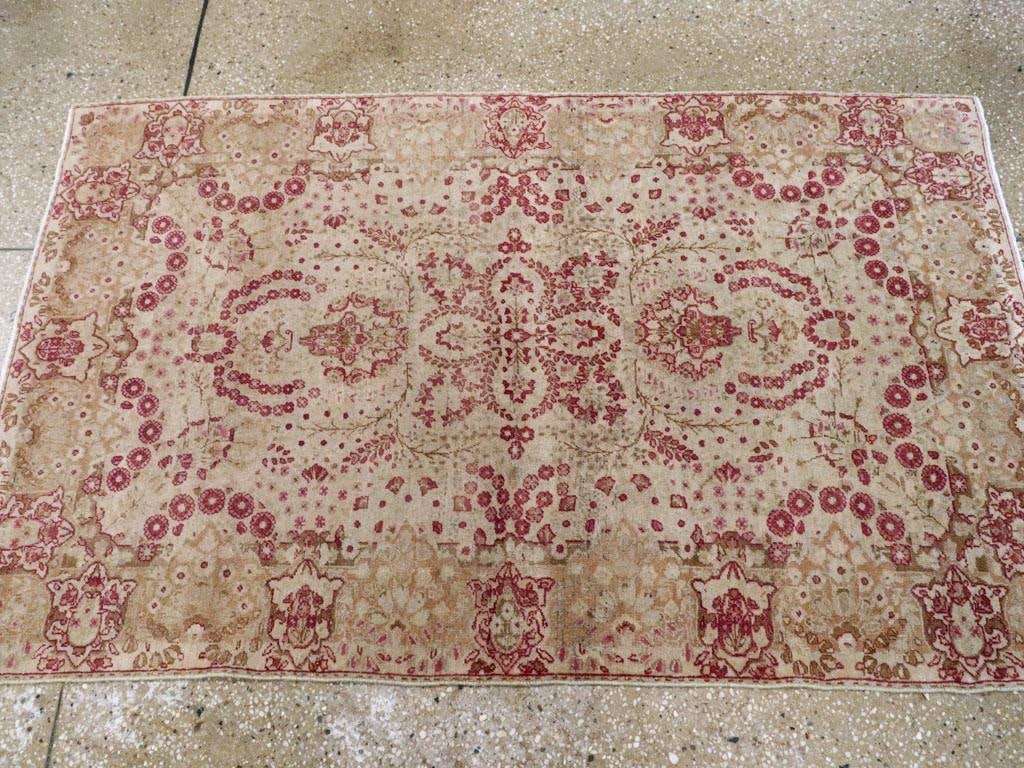 Galerie Shabab Collection Early 20th Century Persian Lavar Kerman Throw Rug - 4