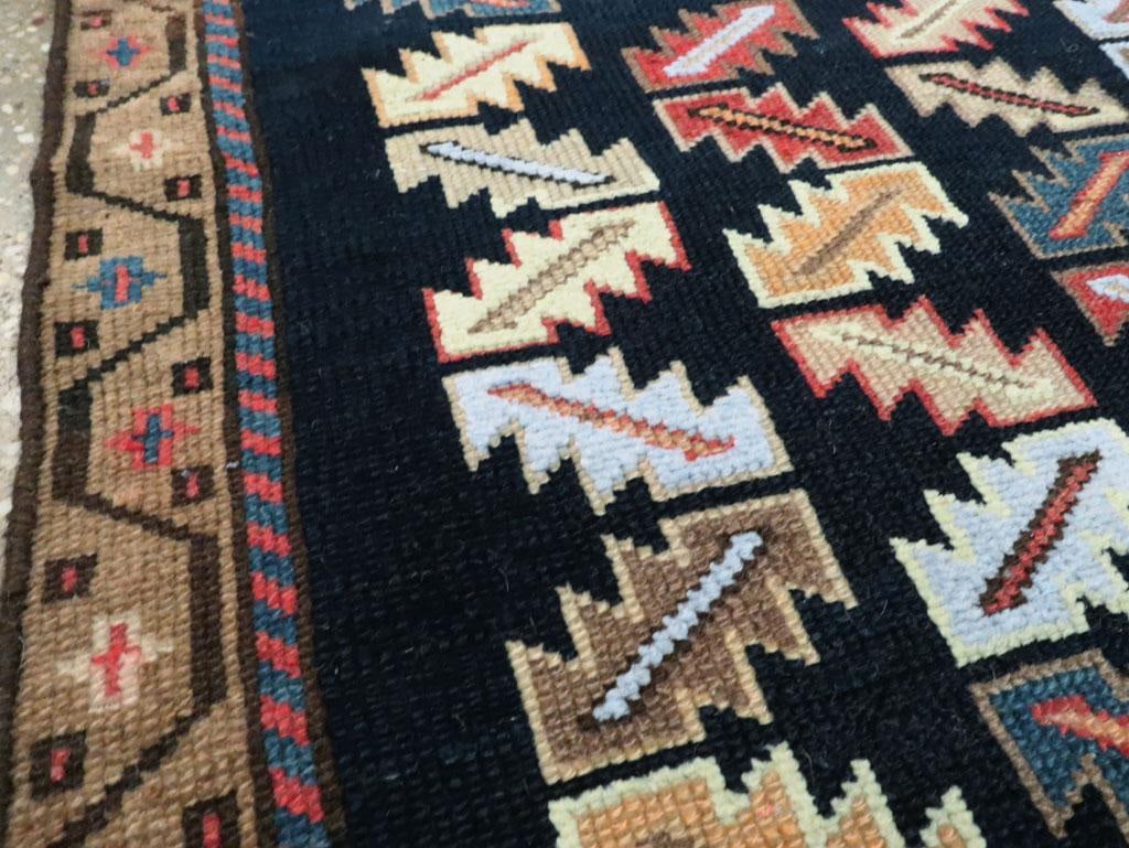 Galerie Shabab Collection Mid-20th Century Handmade Persian Hamadan Small Throw Rug - 3