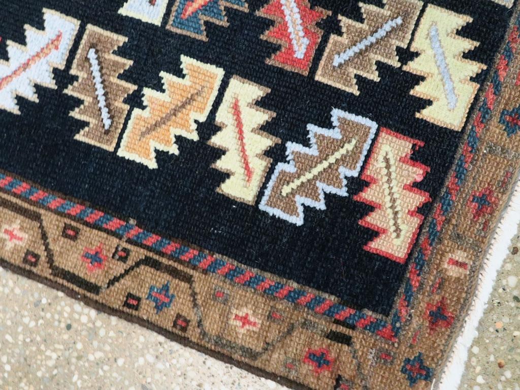 Galerie Shabab Collection Mid-20th Century Handmade Persian Hamadan Small Throw Rug - 6