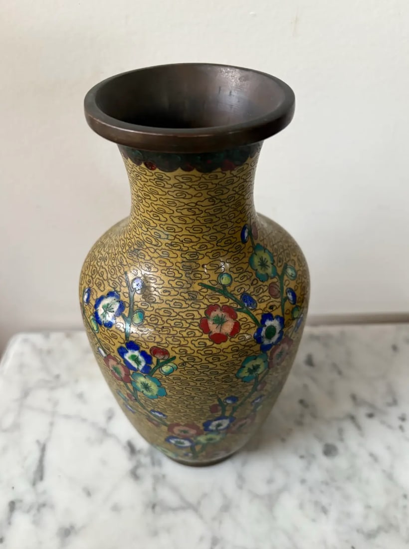 Early 20th Century Antique Chinese Cloisonne Vase - 2