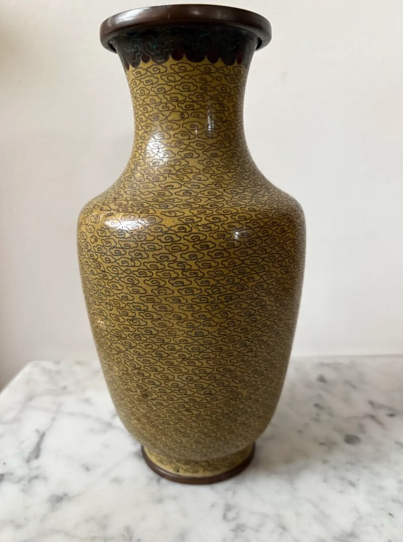 Early 20th Century Antique Chinese Cloisonne Vase - 3
