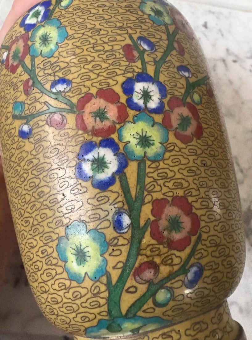 Early 20th Century Antique Chinese Cloisonne Vase - 4