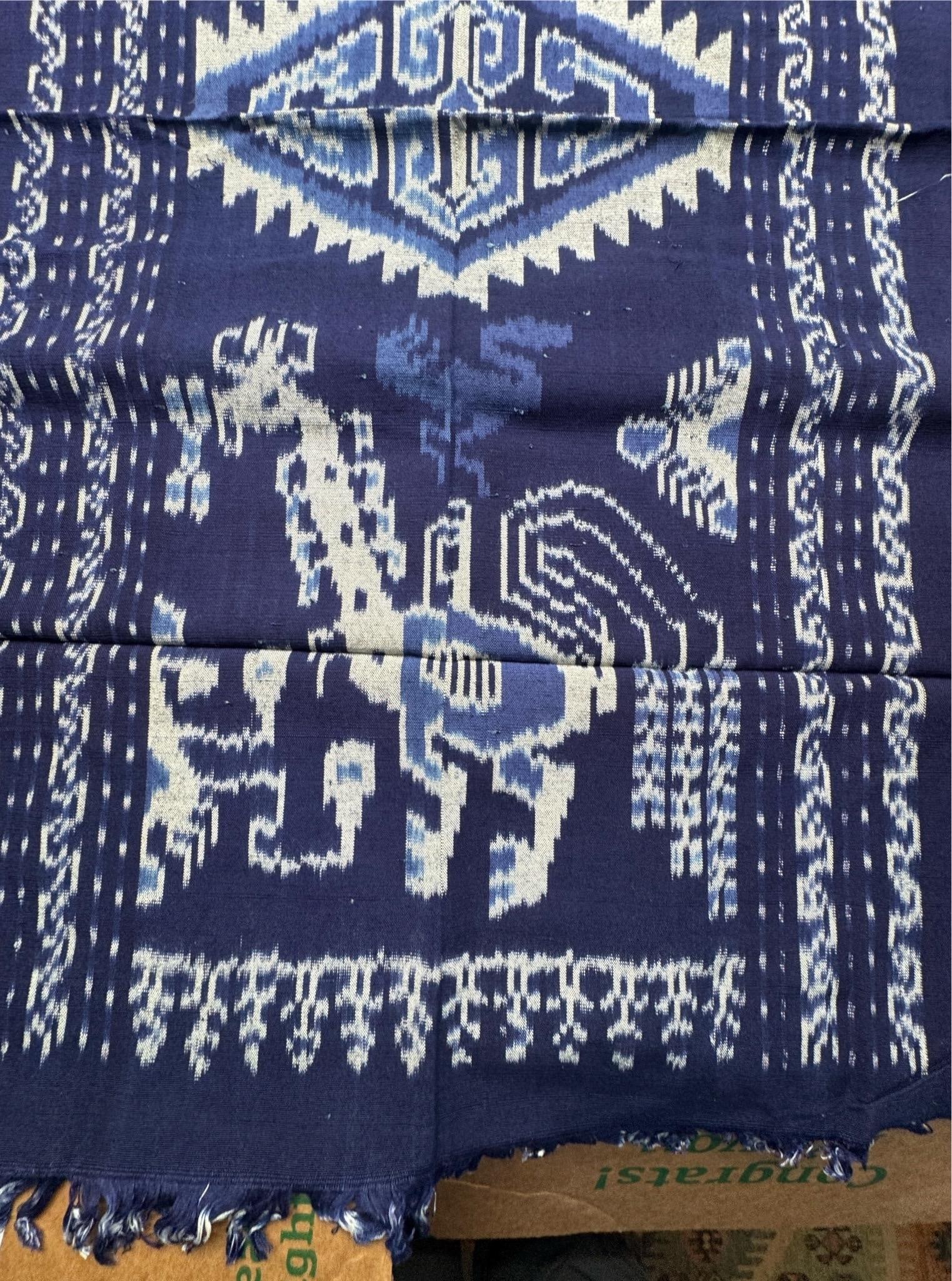Sumba Island Indigo Textile, Sumba Warp Ikat - 6
