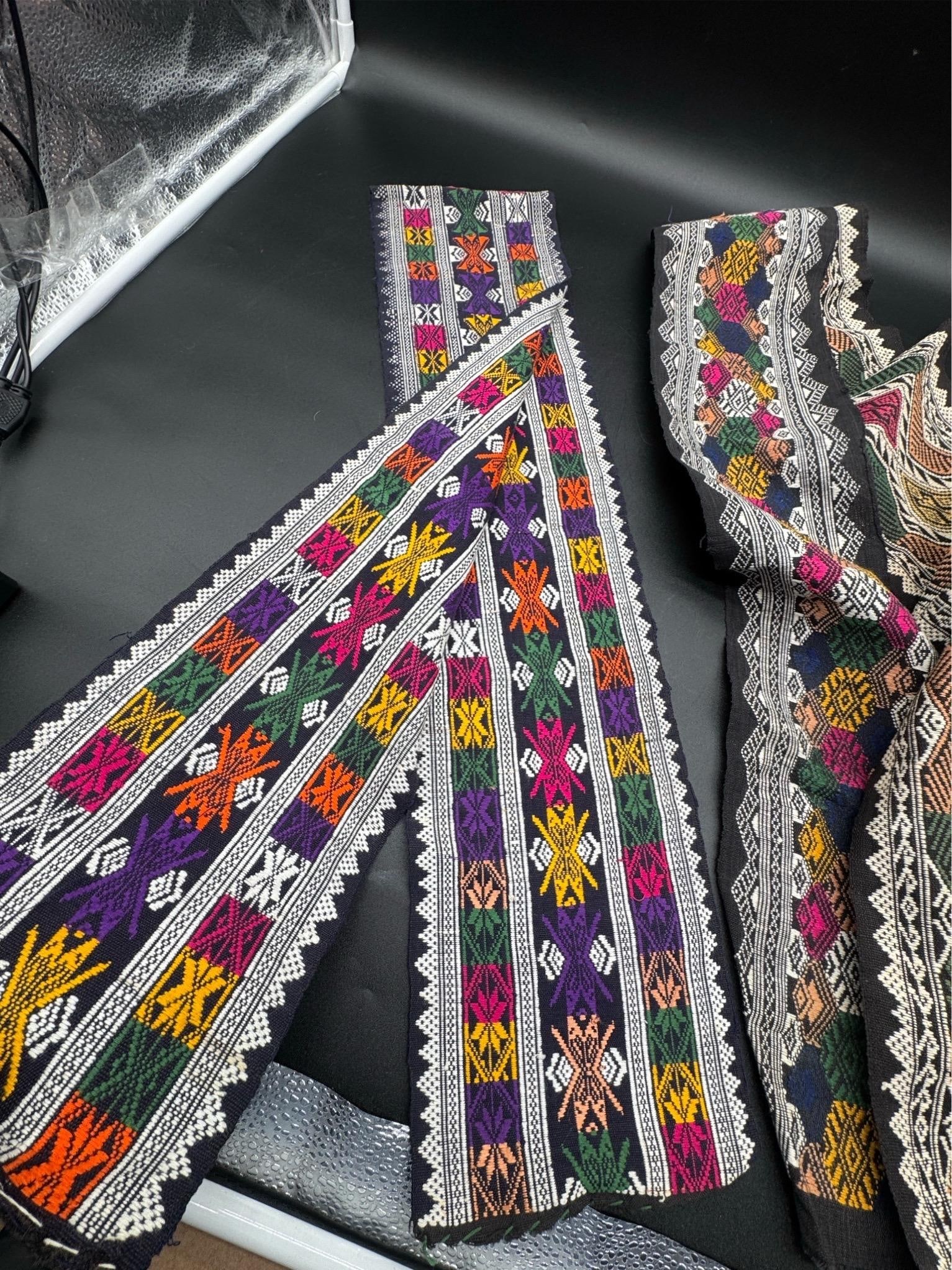 Laos Hand-Woven Textiles, 4 Total - 7