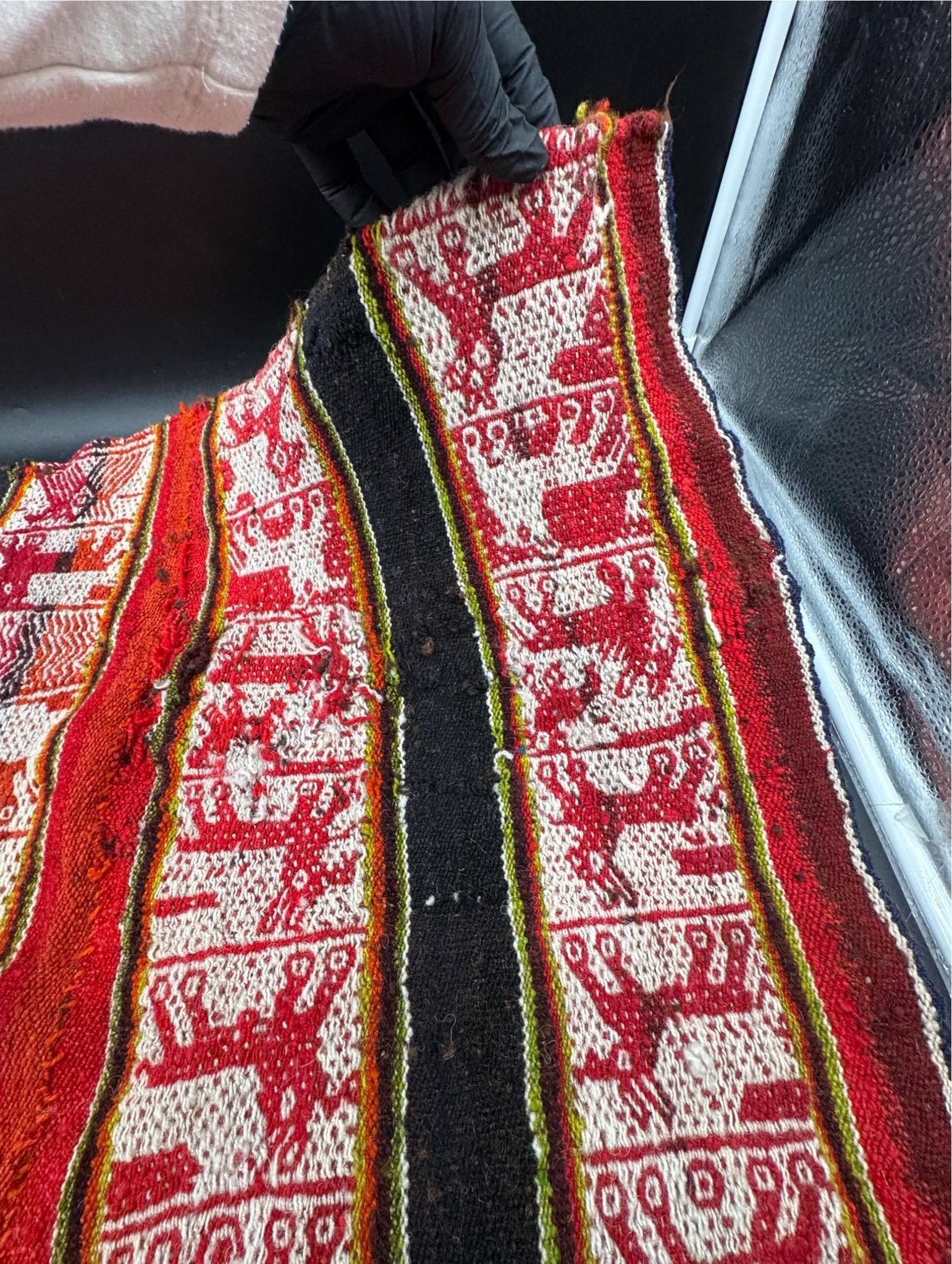 Vintage Q'ero Mestana / Peruvian Aguayo Cloth - 4