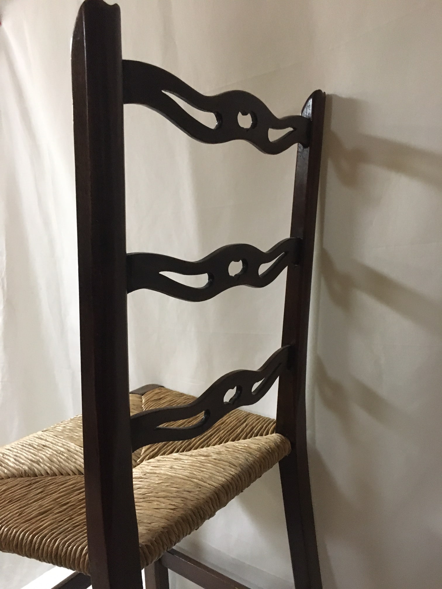 American Country Mahogany Chippendale Ribbon-Backed Chairs Set of Six C1820s - 6