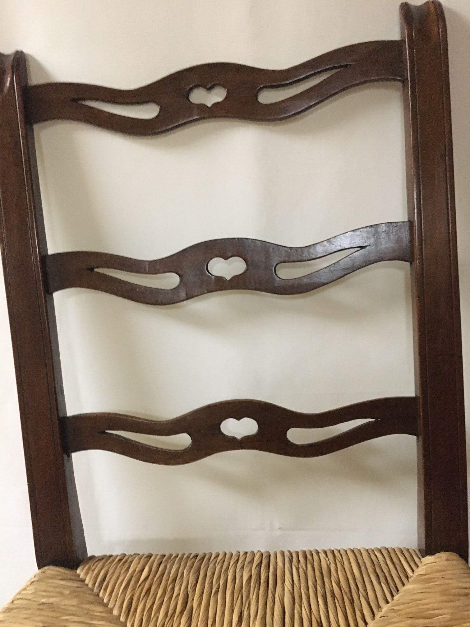 American Country Mahogany Chippendale Ribbon-Backed Chairs Set of Six C1820s - 7
