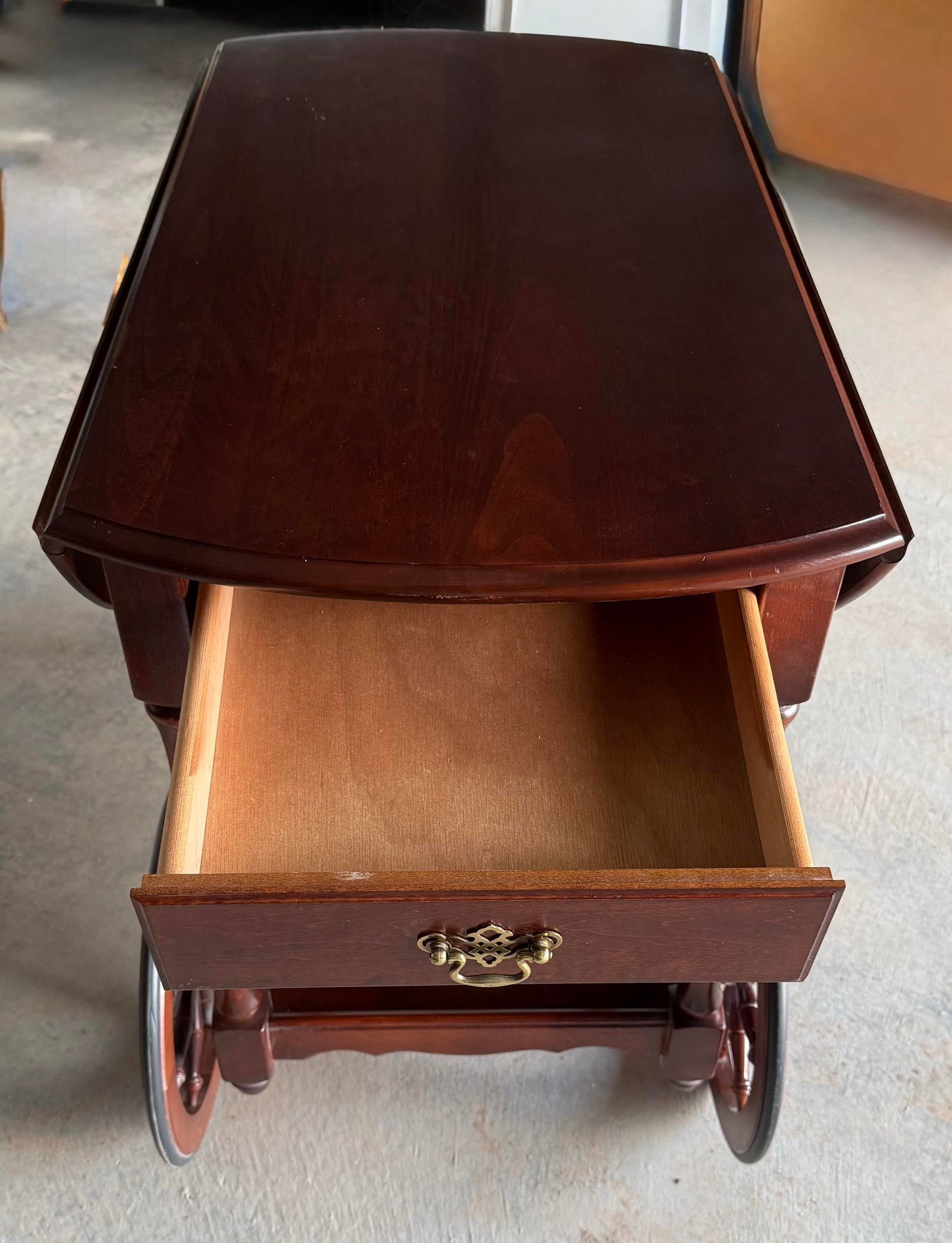 Tea Trolley With Drop Leaf Sides - 11