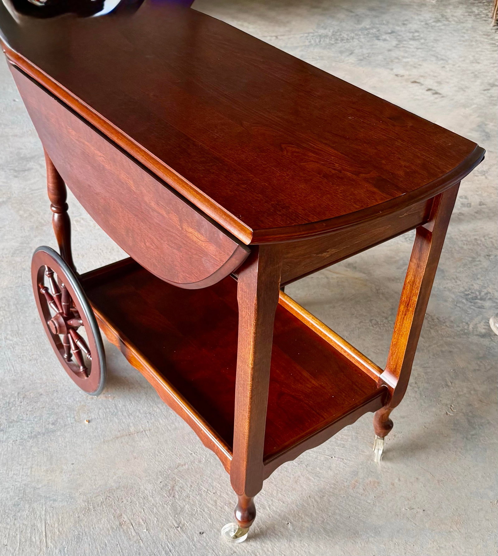 Tea Trolley With Drop Leaf Sides - 12