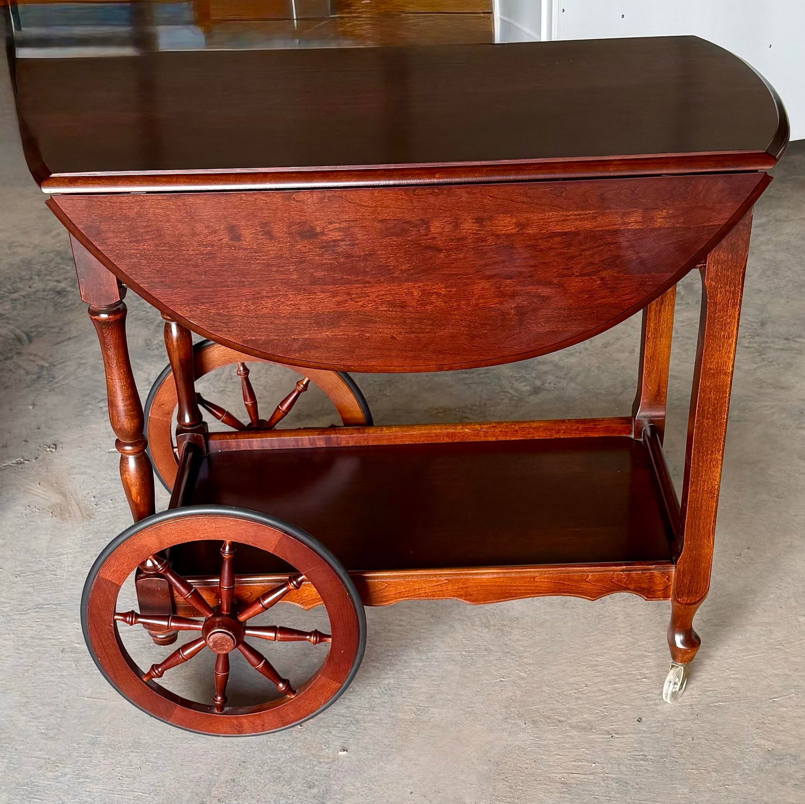Tea Trolley With Drop Leaf Sides - 6