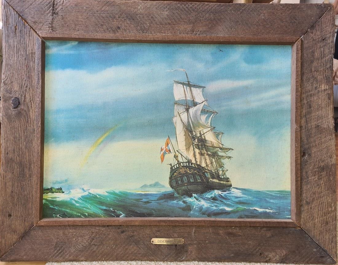 Discovery Tall Sailship, Oil on Board - 9