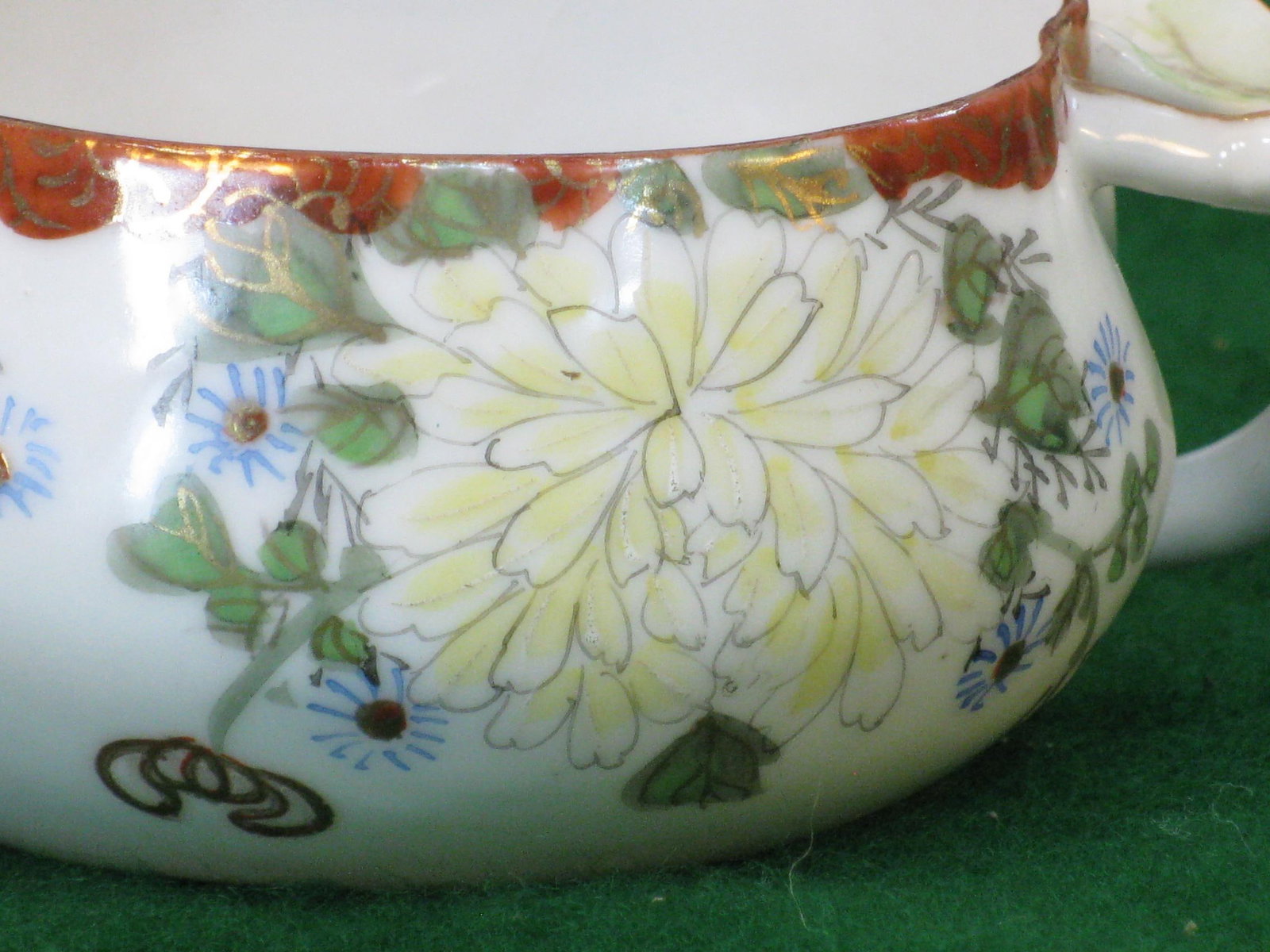 Late 19th Century Teacup Kyoto, Satsuma, Kutani Antique Hand Painted Japanese - 8