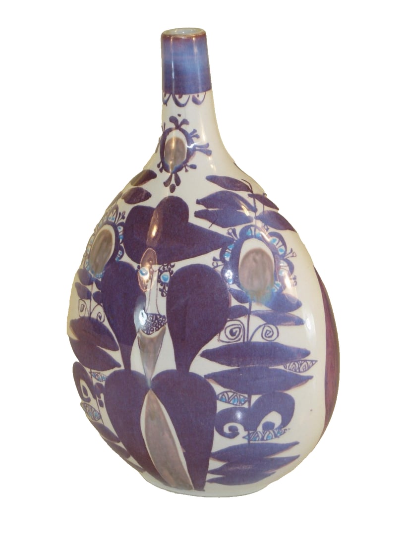 Mid 20th Century Vase Danish Modern Faience Royal Copenhagen Kari Christensen 170-2740 Mint - 4